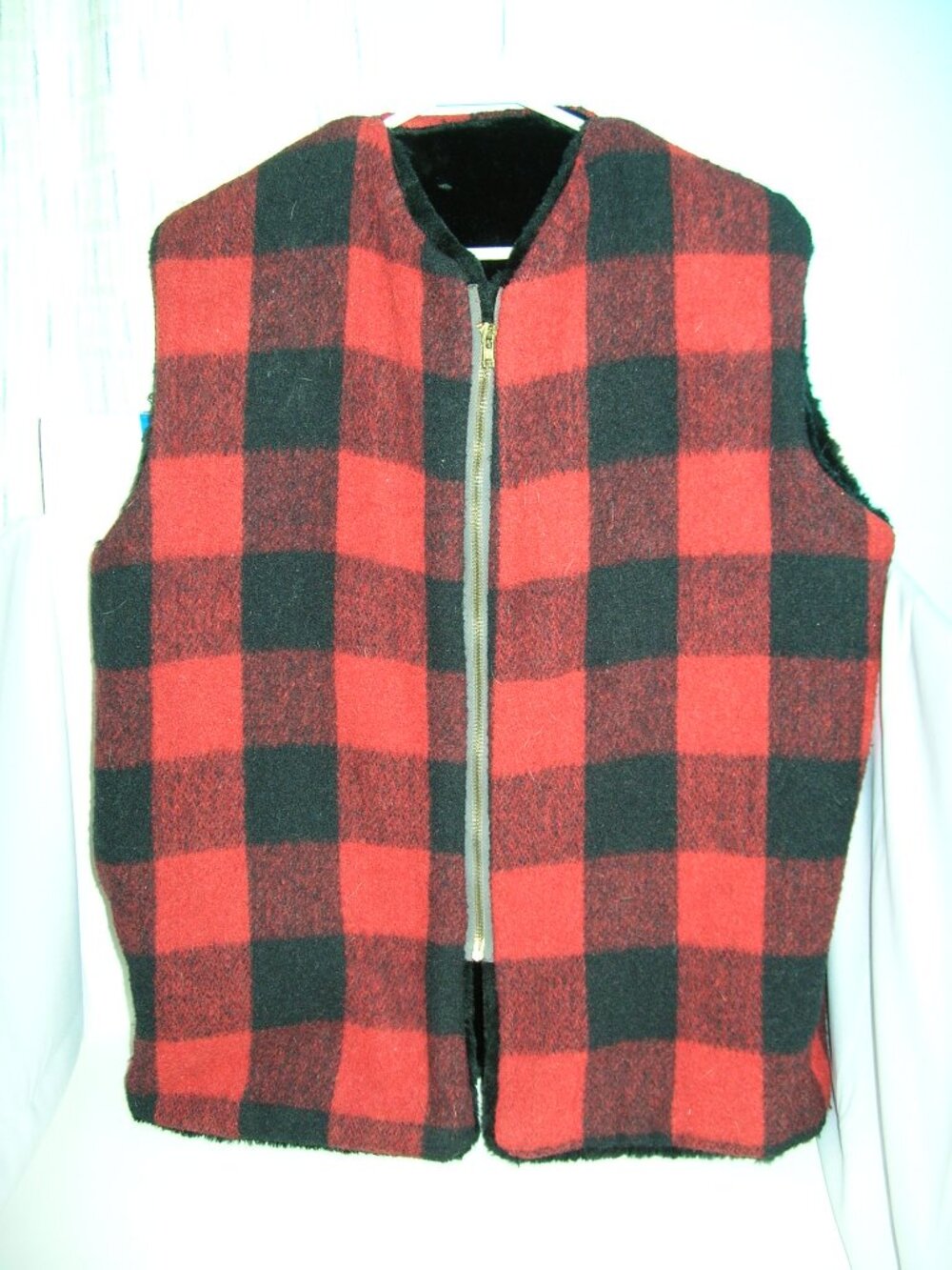 Unisex Heavy Handmade Pile Lined Vest Large Very Warm 24" Pit-Pit 28" Lg New! 61